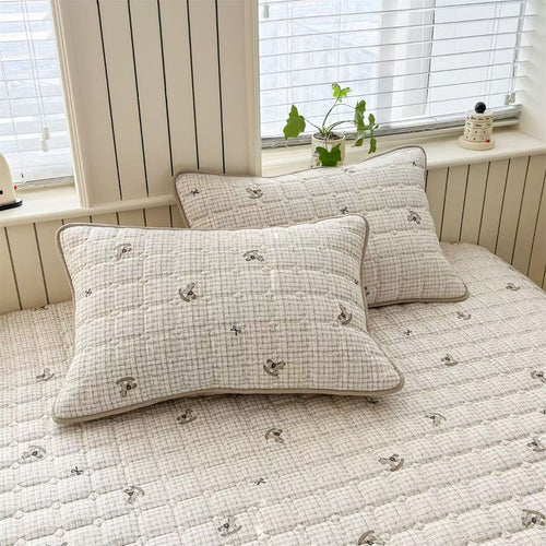 2026 New Skin‑Friendly Quilted Puff Yarn Thickened Fitted Sheet